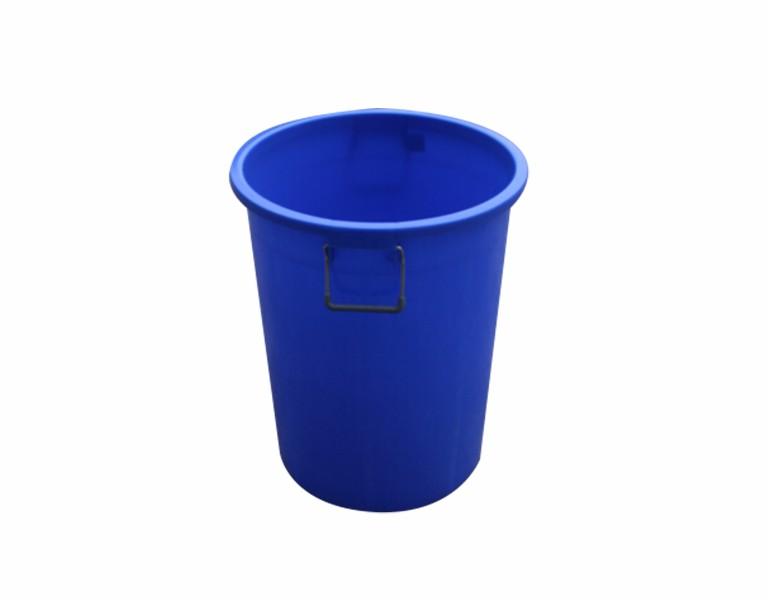 东方彩100L塑料铁柄桶