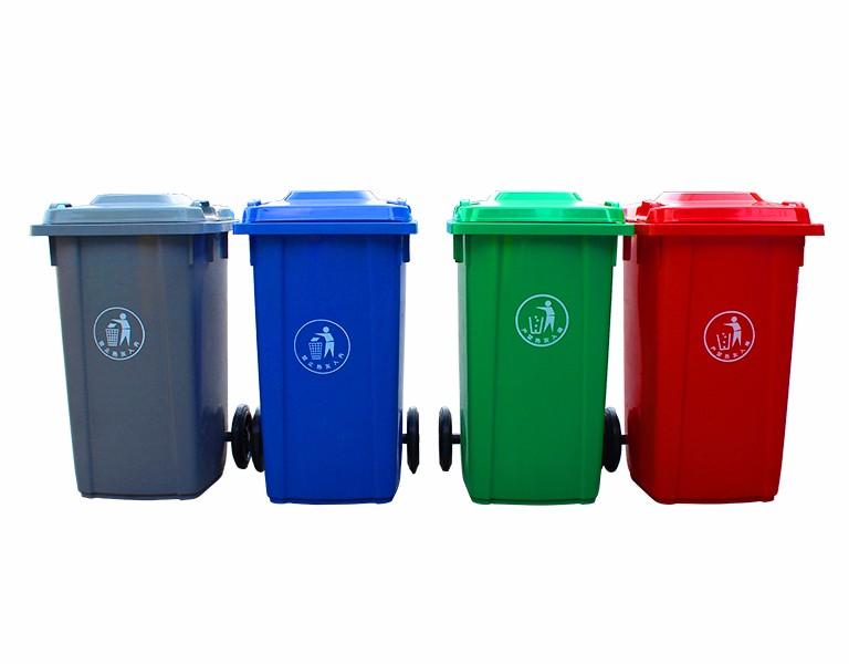 东方彩100L塑料垃圾桶